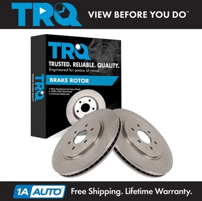 TRQ Front Brake Rotors Set For 2008-2012 Nissan Pathfinder - Изображение 1 из 4