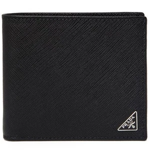 Prada Saffiano Triangle Logo Bi-Fold Wallet 142785834 - Picture 1 of 3