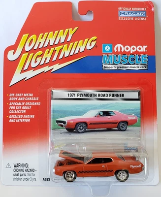 Johnny Lightning 1971 Plymouth Road Runner Mopar Muscle Diecast 1: 64 橙色 — 第 1/4 张图片