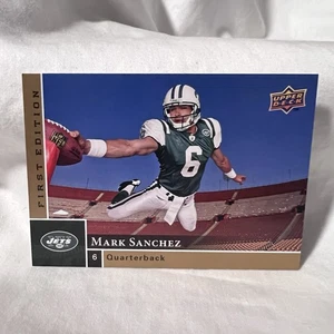 2009 Upper Deck First Edition Football #189 Mark Sanchez Rookie New York Jets - Picture 1 of 2