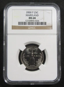 2000-P 25c Maryland NGC MS68. Very desirable grade! (325096) - Picture 1 of 2