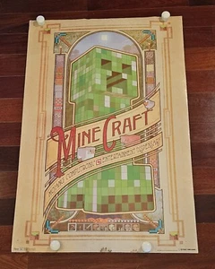 Minecraft Computronic Entertainment Computer Video Game Poster 22x34 Jinx Mojang - Picture 1 of 9