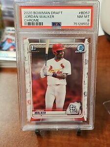  2020 Bowman Chrome Draft Jordan Walker 1st Prospect #BD-57 PSA 8