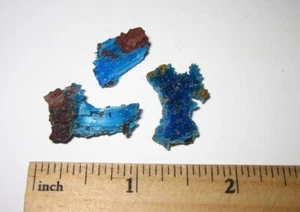 3 KLEINE NATÜRLICHE GROBE 0,3" - 1" CHALCANTHIT KRISTALL MINERALIEN ARIZONA 5,5 Gramm *3 - Bild 1 von 6
