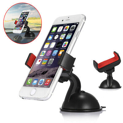 360° Mount Holder Car Windshield Stand Mobile Cell Phone For IPhone Samsung GPS • 6.59$