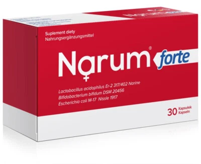 Narum Forte | Probiotischer Supplement für Darm | 30 KAPS