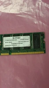 256MB DDR PC2700 333MHZ 200PIN SODIMM LAPTOP NOTEBOOK RAM LOW DENSITY LOW DENSIT - Picture 1 of 1