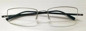 Lindberg 3012 Col. K24 Black / Silver Neat Half Frame Eyeglasses Frame 50-16-135 - Picture 1 of 7