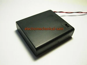 New 4.8V 6V 4 X AAA Battery Holder Box Case w/Wire Switch ON/OFF - Picture 1 of 4