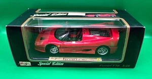 Maisto Red Ferrari F50 Hard-Top 1:18 Diecast Special Edition Model NEW IN BOX - Picture 1 of 4
