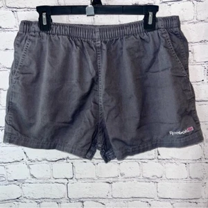 Pantalones Cortos Atléticos Reebok Vintage Gris Algodón Talla Grande - Imagen 1 de 6
