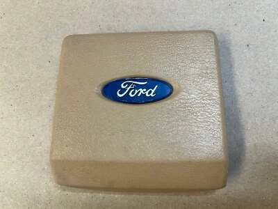 83-85 Ford Bronco II Ranger Steering Wheel Horn Button Tan 1983-1985 OEM - Image 1 of 2