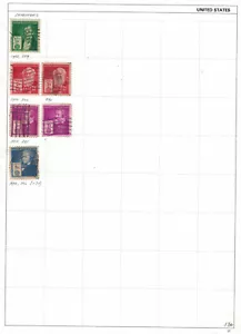 UNITED STATES 1940 Very Fine Used Stamps Hinged on List Scott # 889-892 - Picture 1 of 1