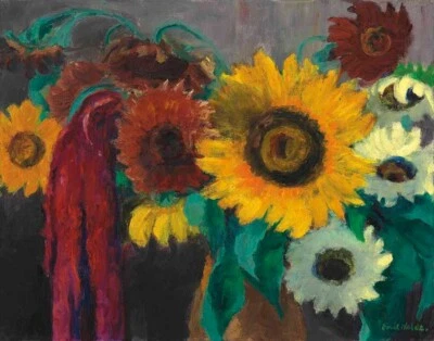 Impresión en lienzo de girasoles con cola de zorro de Emil Nolde 16 x 20 Foto 1 de 4