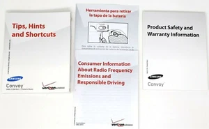 Manuale cellulare Samsung Convoy GH68-25526A Rev 1.1 solo in inglese e spagnolo! - Foto 1 di 6