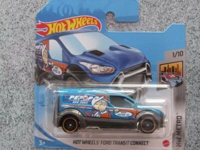 Hot Wheels 2021 #007/250 HOT WHEELS FORD TRANSIT CONNECT blue @A - Image 1 of 2