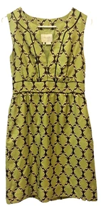 Abito da donna Kate Spade foderato in seta verde tasche laterali cerniera quadrifoglio taglia 2 - Foto 1 di 14