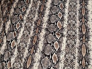 Snakeskin Print Stretch Spandex (elastane)  Jersey Dress Fabric, Per Metre