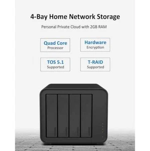 TERRAMASTER F4-212 4 Bay NAS - Quad Core CPU, 2GB DDR4 RAM, Network Attached - Bild 1 von 5