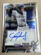 2021 Bowman Chrome - Prospect Autographs #CPA-ETO Ezequiel Tovar (AU, RC)