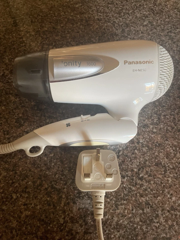 Secador de pelo de viaje Panasonic Ionity pliega secador de pelo cable eléctrico sin adaptador Foto 1 de 4