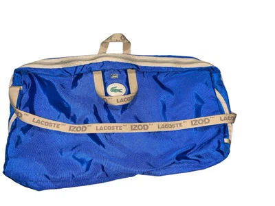 Vintage Izod Lacoste Lark Alligator Blue Duffel Travel Bag 29" x 17" - Image 1 of 4