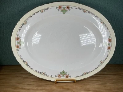 Antique JOHN MADDOCK & Sons  ROYAL VITREOUS 14.5x11x1.25 Oval Porcelain Platter - image 1 of 4