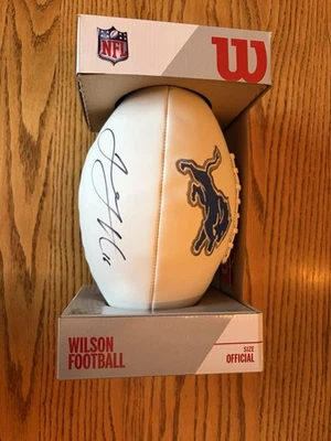 Fútbol americano de tamaño completo autografiado firmado por Jared Goff Detroit Lions certificado de autenticidad Foto 1 de 4