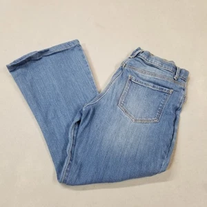 Osh Kosh B'Gosh Jeans Girls Size 14 Blue Denim Adjustable Waist Cotton Flair - Picture 1 of 12