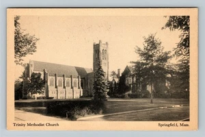 Springfield MA-Massachusetts, Trinity Methodist Kirche Vintage Souvenir Postkarte - Bild 1 von 2