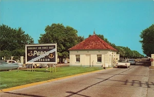BOSSIER CITY LA ENTRY TO BARKSDALE AFB 1960s VINTAGE POSTCARD 081425 U - Picture 1 of 2