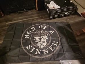 Jelly Roll 'Son Of A Sinner' Banner/Flag Houston Show - 5'x3' Limited Edition - Picture 1 of 3