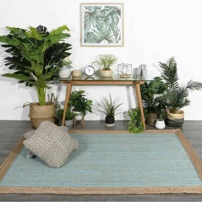 Rug Carpet Modern Floor Jute Mat Carpet Handmade Bedroom Braided Area Rug - Image 1 of 4