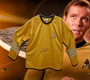 William Shatner Star Trek Captain Kirk signiertes Uniformhemd JSA Zeuge Echtheitszertifikat! - Bild 1 von 5