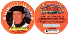 1988 Fantastic Sam's Discs Alan Trammell Detroit Tigers #6