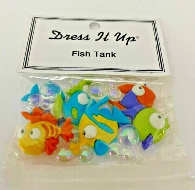 Fish Tank Themed Buttons - Image 1 of 2