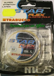 TRABUCCO STAR FLEX ELASTIC POLE latex mt.5-made in England - Foto 1 di 2