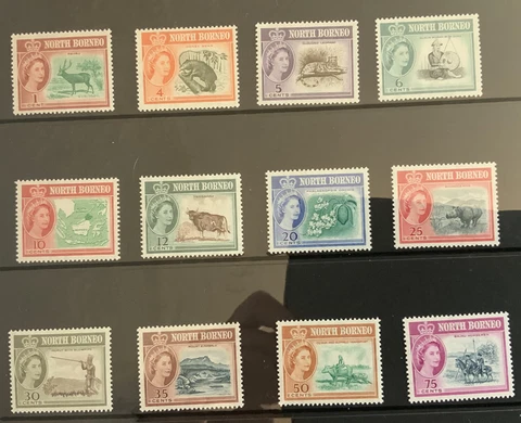 North Borneo Elizabeth 1961  Short Definitive Set SG391/402 MLH C/V £41.20 2023 Cover