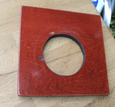 Wista 8x10 140mm wooden copal 3 Lens board panel low or high hole - Image 1 of 4
