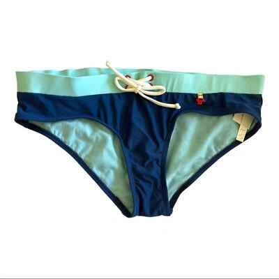 Moderno Bikini Diversión Parte Inferior Talla L Surf Corto Azul Marino Nadar Playa Piscina NUEVO Foto 1 de 4