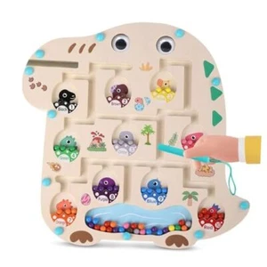 Magnetic Color and Number Maze, Magnetic Maze Puzzle Game, Montessori Toys for  - Picture 1 of 8