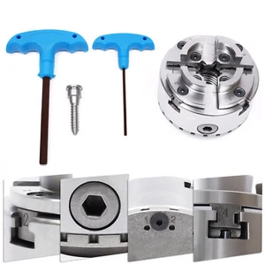 M33 Spannfutter 4 Backen Drechselfutter mit Schraubeinsatz und Wechselbacken - Bild 1 von 20