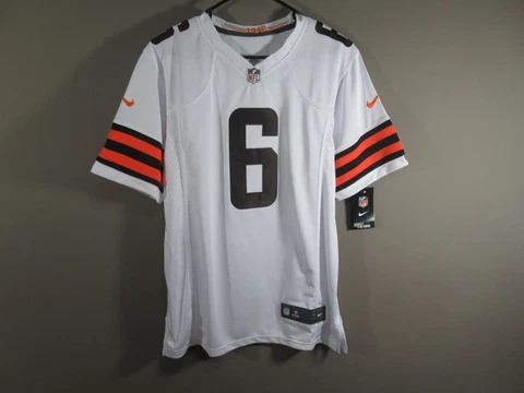 NWT Baker Mayfield #6 Cleveland Browns Game On-Field Jersey White Sz 2XL Cover