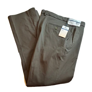 Pantalones Ralph Lauren Hombres Calce Moderno Frente Plano Elastizados Marrón 42x32 - Imagen 1 de 5