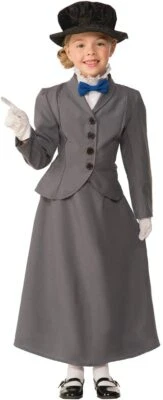 English Nanny Costume, Mary Poppins Child Girl - Image 1 of 3