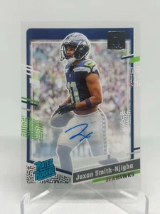 Jaxon Smith-Njigba 2023 Panini Donruss Clearly Auto #67 Seattle Seahawks - Picture 1 of 2
