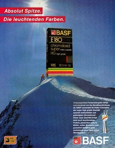 3w21766/ Alte Reklame aus 1984 – BASF - Videocasette E180 - Picture 1 of 1