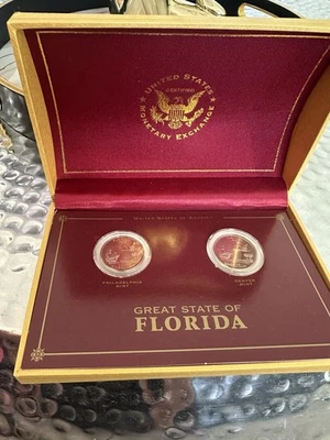 State Of Florida Quarters 2004  United States Monetary Exchange Certified Gift - Image 1 of 4