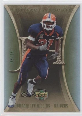 2007 Upper Deck Artifacts Rookie Green /99 Johnnie Lee Higgins #128 Rookie RC - Image 1 of 2
