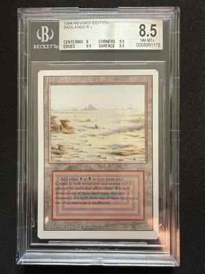 1994 MTG Revised BADLANDS Dual Land - BGS 8.5 NM-MT+ - Image 1 of 4